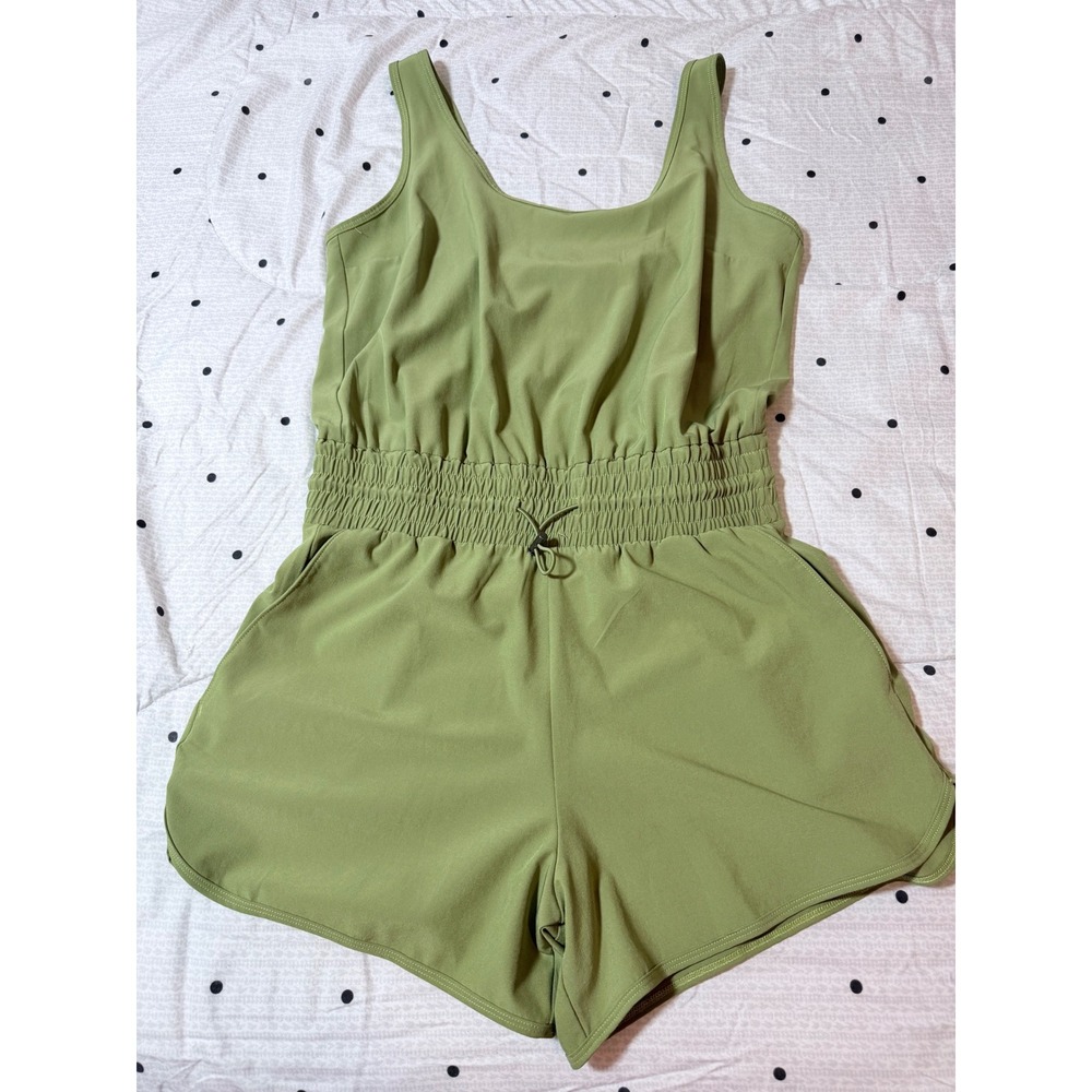 Abercrombie & Fitch Olive Green Sleeveless Romper